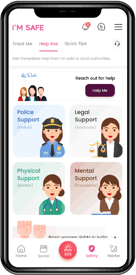 Helpline for women's safety